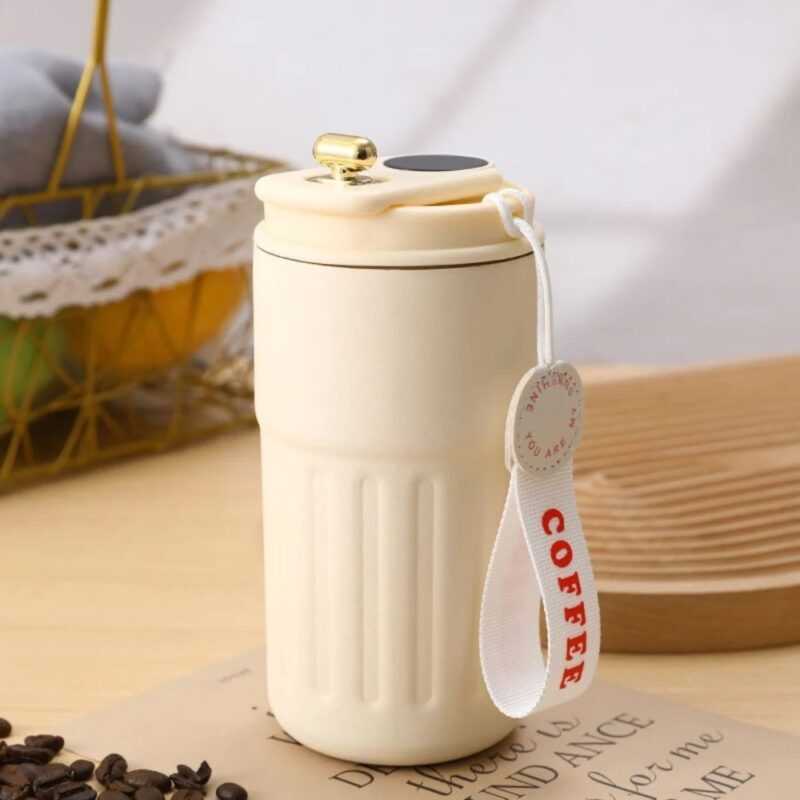 ⁦460ml Insulated Travel Coffee Mug, Durable and Leakproof Stainless Steel Coffee Mug⁩ - الصورة ⁦7⁩