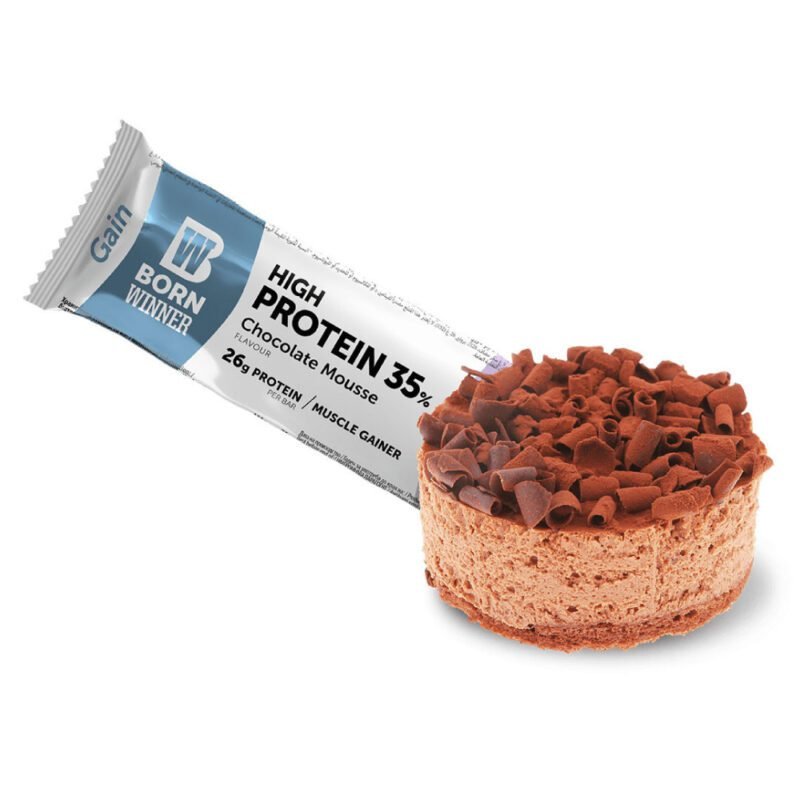 Born Winner Gene Protein Chocolate Mousse - 26g Protein - 75g Pack of 12 - Imported - Image 2