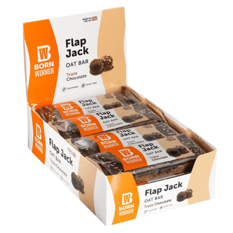 Flapjack Bar Triple Chocolate - Born Winner 12 x 100g