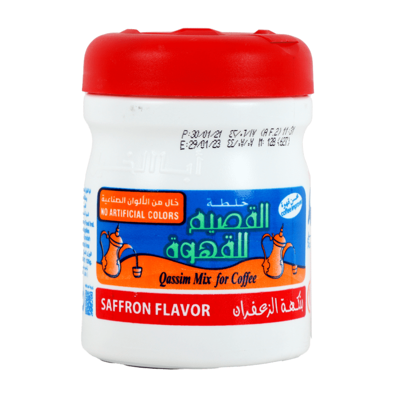 خلطة القصيم - نكهة الزعفران 125 جرام الوصف العام: تمتع بأصالة الطعم مع خلطة القصيم بنكهة الزعفران، التي تجمع بين المكونات الطبيعية والتوابل المختارة بعناية لتعطي قهوتك طابعًا فاخرًا ونكهة مميزة. مثالية لعشاق القهوة العربية الذين يبحثون عن جودة لا تُضاهى ومذاق متجدد. المواصفات: الوزن: 125 جرام. النكهة: زعفران فاخر. الاستخدام: لتحضير القهوة العربية بنكهات أصيلة. المكونات: مزيج طبيعي من الزعفران والتوابل العطرية الأخرى. التغليف: عبوة محكمة الإغلاق للحفاظ على النكهة والجودة. فوائد المنتج: نكهة غنية: إضافة الزعفران تمنح قهوتك طعمًا فاخرًا ومذاقًا متوازنًا. جودة ممتازة: مصنوعة من مكونات طبيعية مختارة بعناية. سهلة الاستخدام: جاهزة للإضافة مباشرة إلى القهوة أثناء التحضير. مثالية للضيافة: تضفي لمسة راقية على جلساتك مع الأصدقاء والعائلة. طريقة الاستخدام: أضف ملعقة صغيرة من خلطة القصيم إلى البن المطحون حسب الكمية المرغوبة. حضر القهوة بالطريقة التقليدية للحصول على نكهة مميزة. استمتع بمذاق غني ورفيع مع كل فنجان. مميزات متجر التين: يوفر منتجات مختارة بعناية من أفضل المصادر. خدمة عملاء مميزة وشحن سريع إلى شمال الرياض. أسعار تنافسية وتجربة تسوق آمنة. الجودة مضمونة لتحقيق رضا العملاء.
