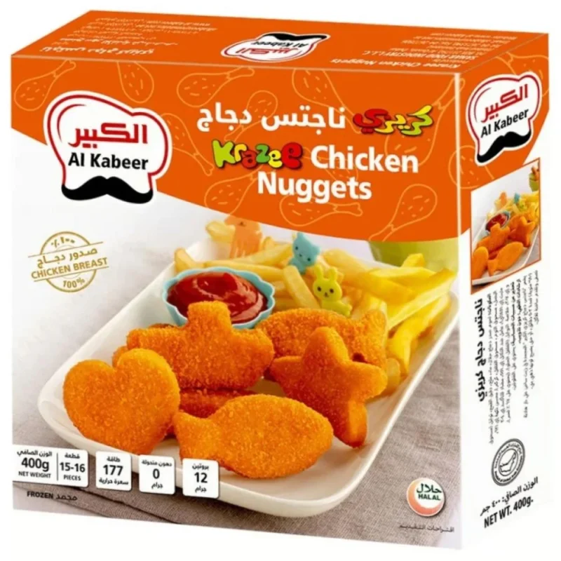 Al Kabeer Crazy Chicken Nuggets - 400g