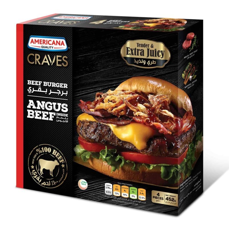 Americana Craves Angus Beef Burger 452g