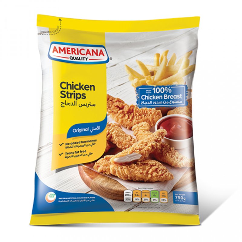 Americana Regular Chicken Strips 750g