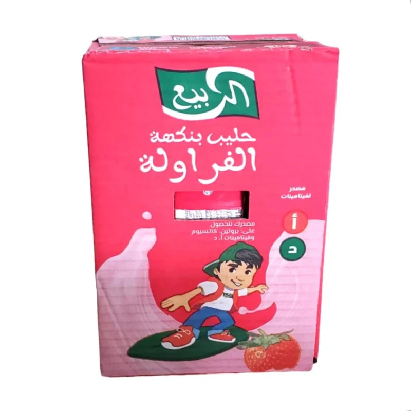 حليب الربيع زين بنكهة الفراولة – 125 مل × 18 عبوة 🍓🥛