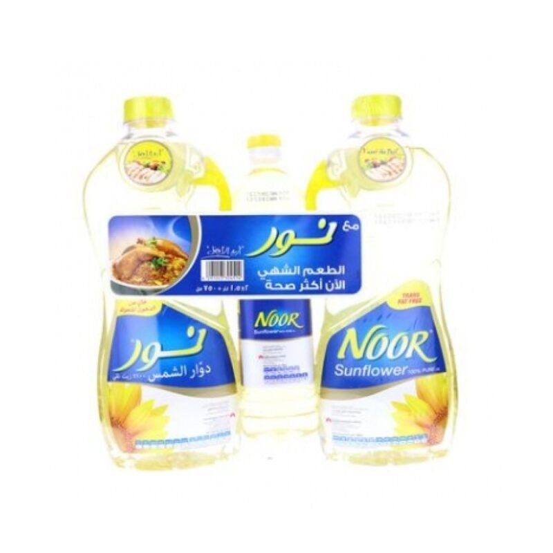 Noor - Sunflower Oil (2 x 1.5 L + 500 ml) 🌻✨