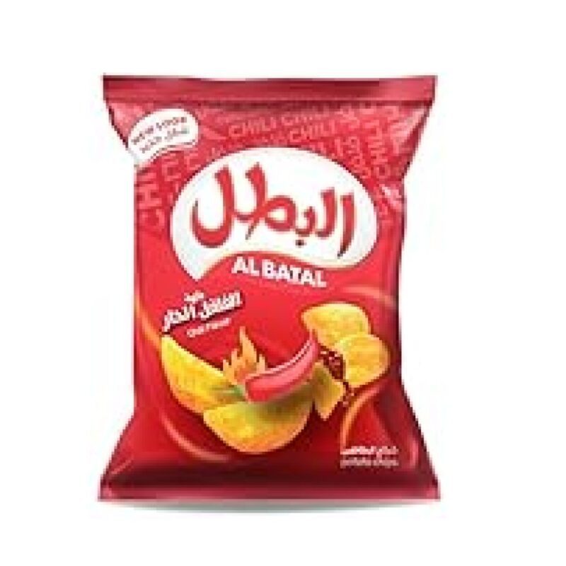 البطل رقائق بطاطس بنكهة الفلفل الحار – 23 جم 🌶️🔥