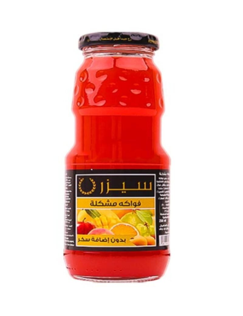 سيزر عصير فواكه مشكلة 250 مل 🍍🍊🍎