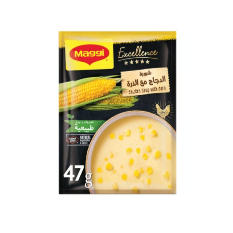 شوربة ماجي إكسيلانس بالدجاج والذرة – 47 غ 🍗🌽🍲