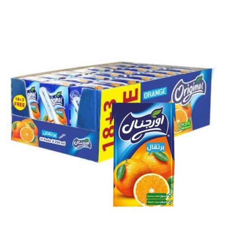 مشروب أورجنال برتقال – 250 مل × 21 عبوة 🍊🥤