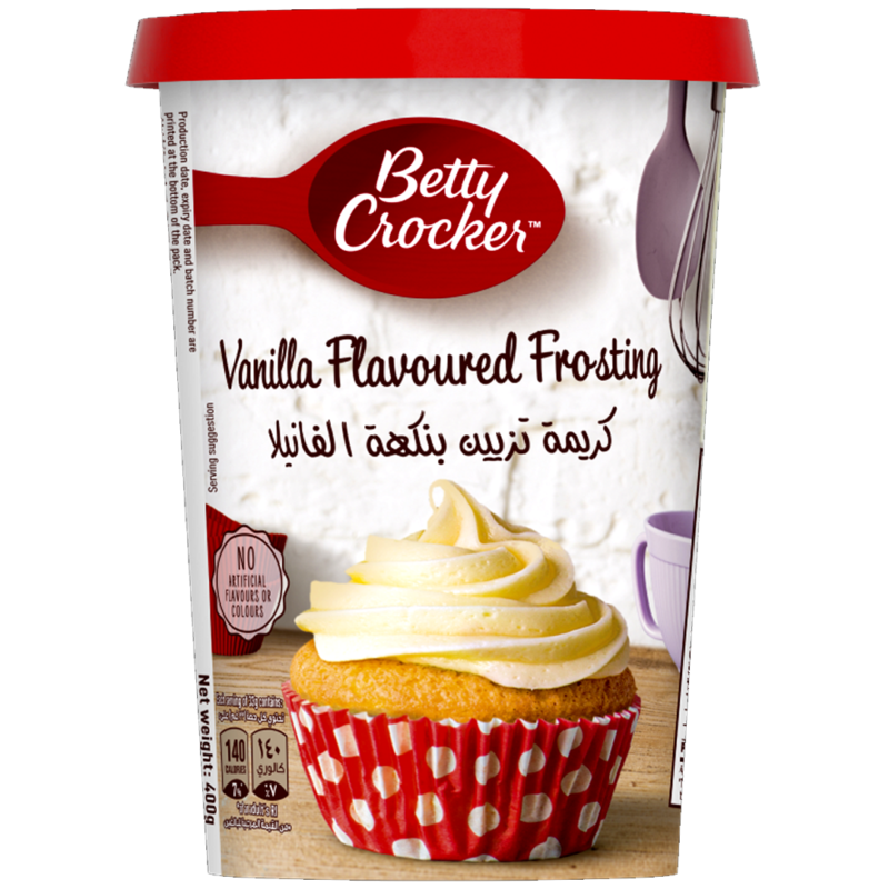 بيتي كروكر – كريمة التزيين بنكهة الفانيليا 400 جم 🍰🎂