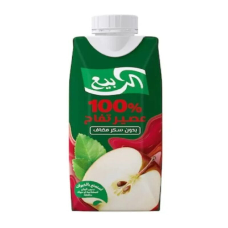 الربيع عصير تفاح بدون سكر مضاف – 250مل 🍏🥤