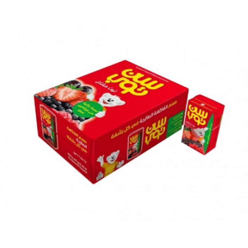 سن توب عصير التوت – 125 مل × 18 عبوة 🍇🫐