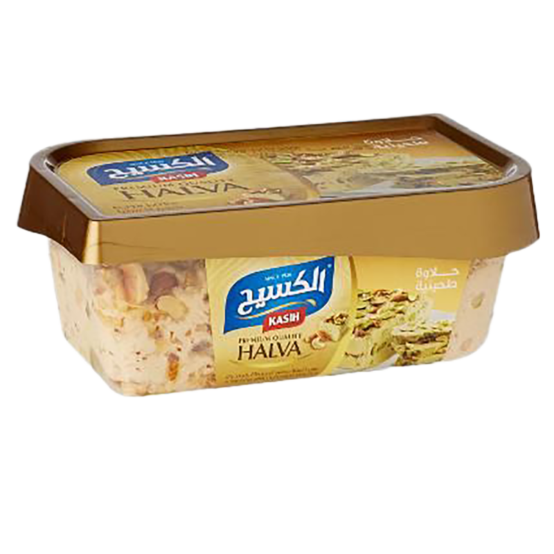 Al-Kaseeh is a halva filled with tahini and covered with nuts - 500 grams 🍯🌰✨