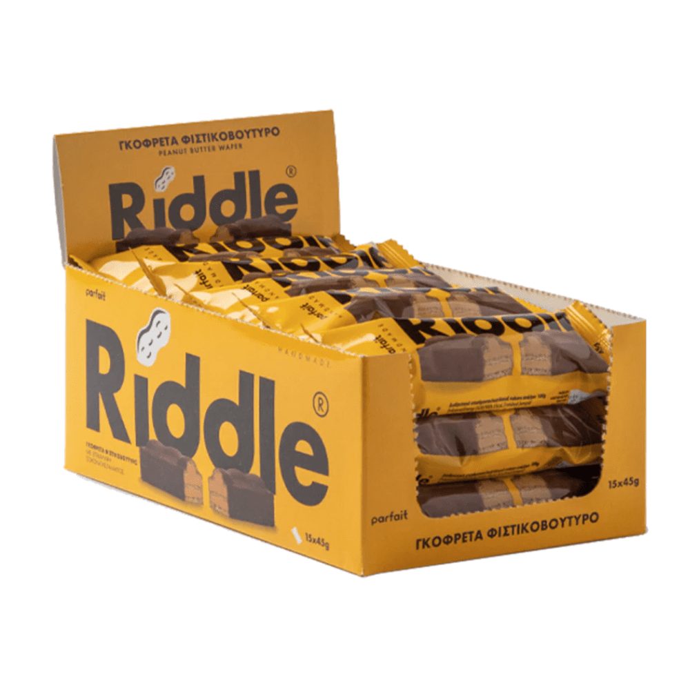 Riddle Peanut Butter Protein Bar Wafer (15 Bars)