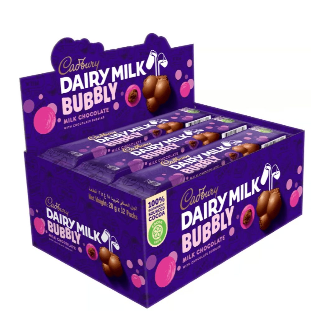 Cadbury Dairy Milk Chocolate Bubbles 12×28 g