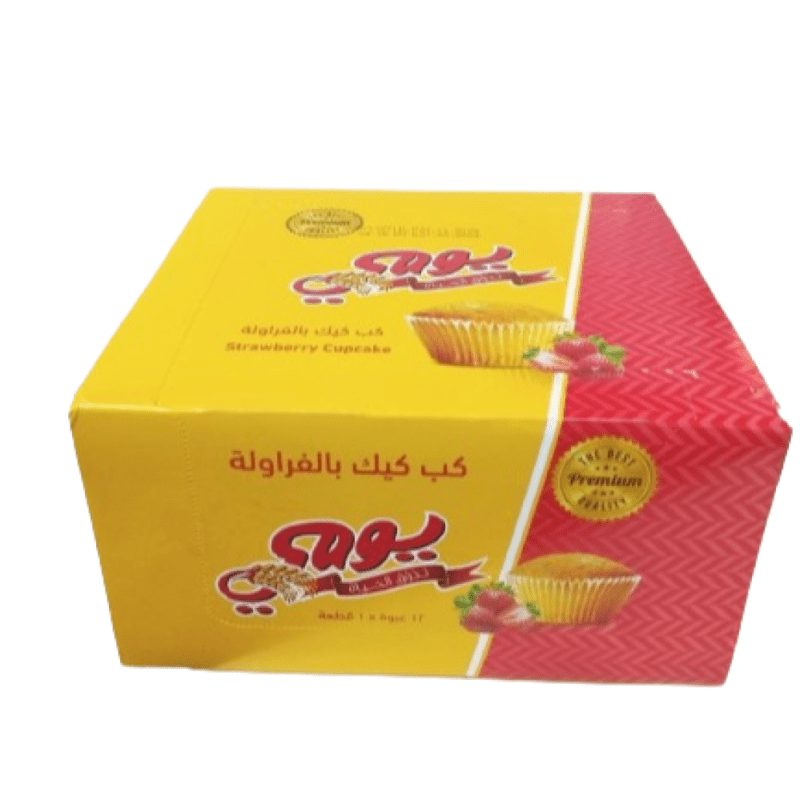 كب كيك يومي بالفراولة – 384 جرام 🍓🧁
