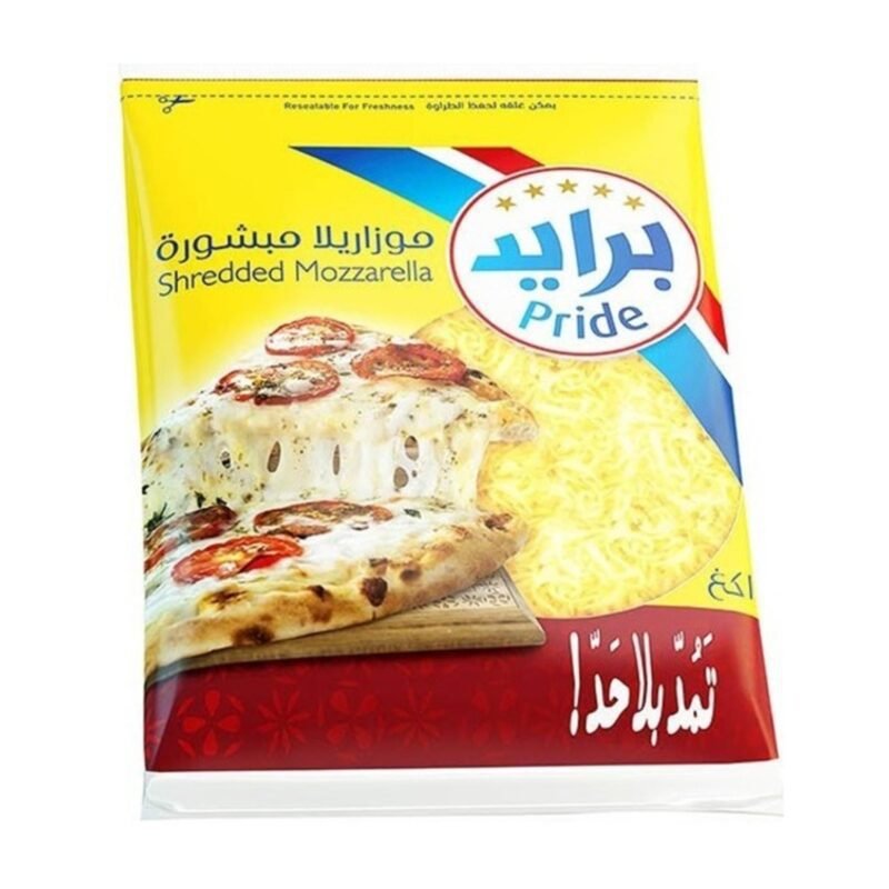 Pride Shredded Mozzarella Cheese - 900g: