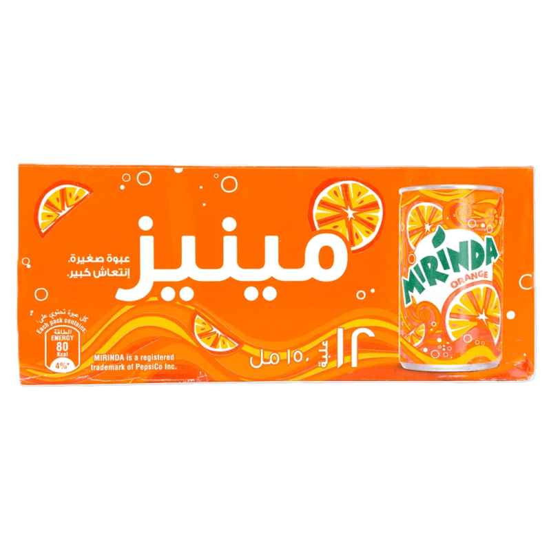 🛒 اشترِ ميرندا مشروب غازي برتقال – 150 مل × 12 عبوة 🍊🥤