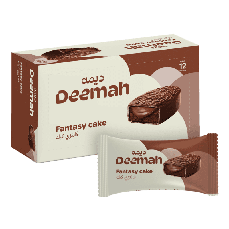 ديمة فانتزي كيك مع الشوكولاتة – 12 قطعة × 40 جرام 🍫🧁