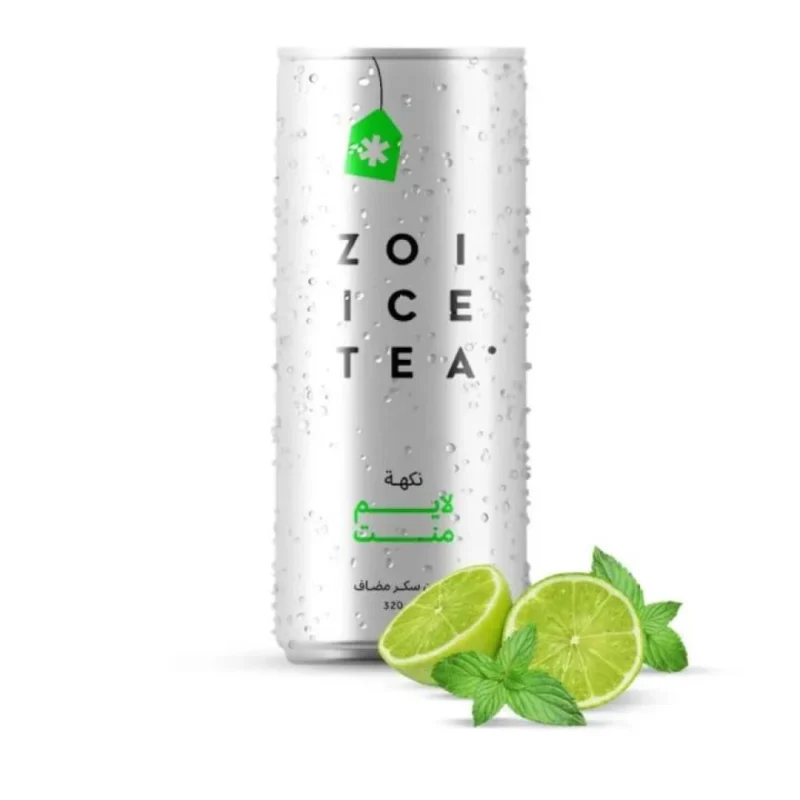 زوي آيس تي بنكهة الليمون والنعناع – 320 مل 🍋🌿🧊