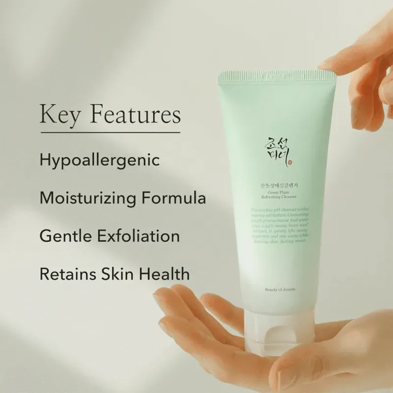 ⁦🧴 منظف البشرة المنعش بخلاصة البرقوق الأخضر من بيوتي أوف جوسون – 100 مل  Beauty of Joseon Green Plum Refreshing Cleanser – 100ml⁩ - الصورة ⁦3⁩