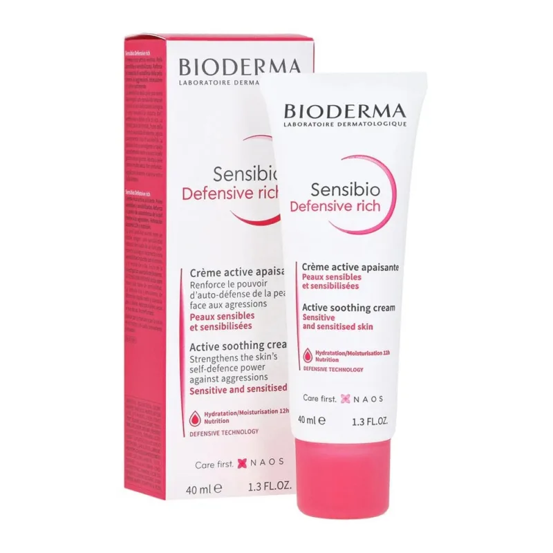 🧴 بيوديرما – كريم سينسيبيو فورت لتهدئة الاحمرار وتهيج البشرة – 40 مل  Bioderma Sensibio Forte – 40ml