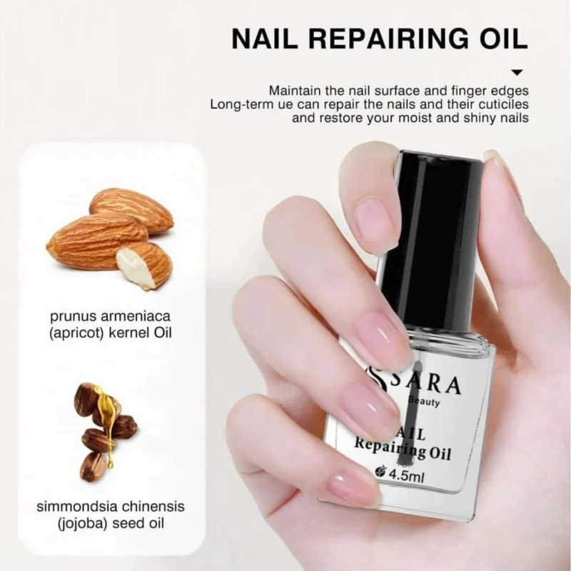 🧴 مجموعة زيت تقوية وتطويل الأظافر بالبيوتين من سارة بيوتي – 15 جم  Sarah Beauty Biotin Nail Strengthening & Growth Oil – 15 g - Image 4