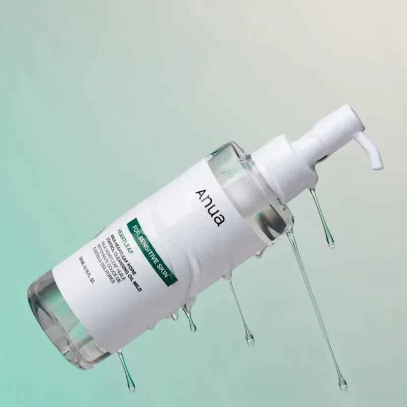 🧴 أنوا زيت تنظيف المسام الهادئ – 200 مل  Anua Heartleaf Pore Control Cleansing Oil Mild – 200ml - Image 2