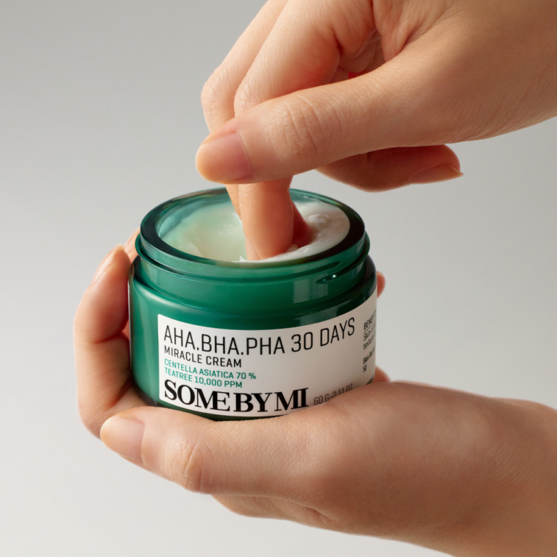 🧴 سوم باي مي – كريم المعجزة الثلاثي AHA/BHA/PHA – 60 جم  Some By Mi AHA BHA PHA 30 Days Miracle Cream – 60g - Image 2
