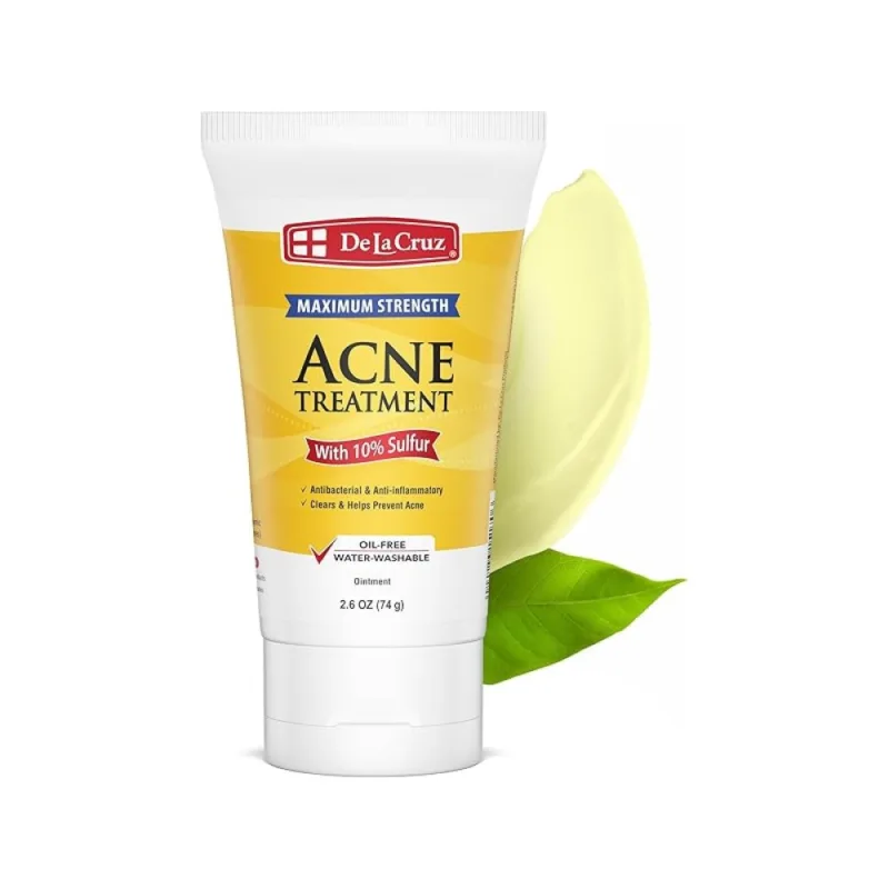 🧴 مرهم علاج حب الشباب 10% كبريت من دي لا كروز – 74 جرام