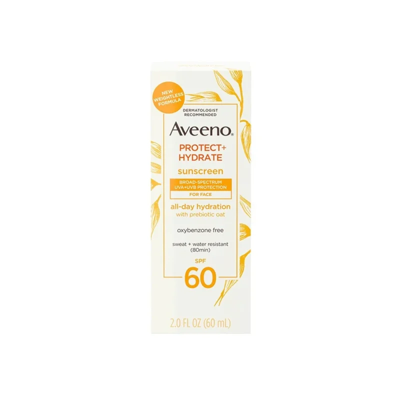 أفينو واقي شمس للوجه بتركيبة الحماية والترطيب +SPF 60 – 60 مل Aveeno Protect + Hydrate Face Sunscreen SPF 60 – 60ml - Image 2