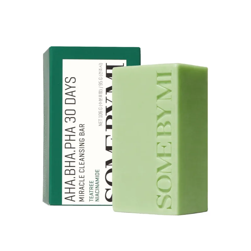 🧼 سوم باي مي – صابون المعجزة بأحماض AHA/BHA/PHA لتنظيف البشرة – 106 جم  Some By Mi AHA BHA PHA 30 Days Miracle Cleansing Bar – 106g