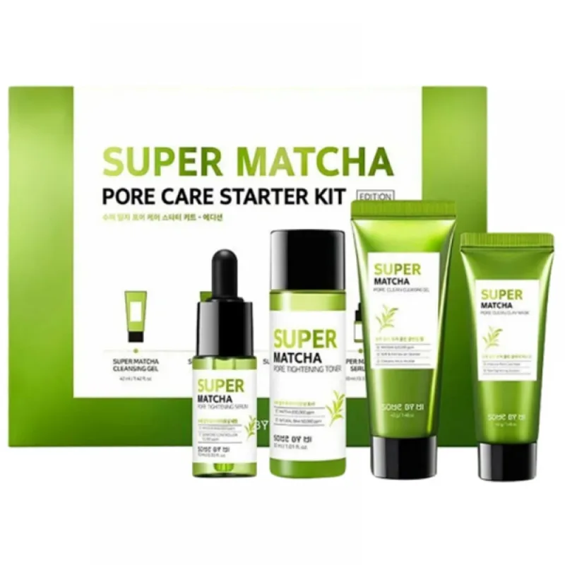 🧴 مجموعة سوبر ماتشا للعناية بالمسام من سوم باي مي  Some By Mi – Super Matcha Pore Care Set