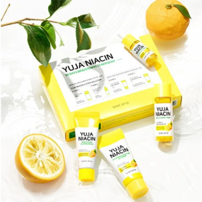 🧴 مجموعة يوجا نياسين لمعالجة عيوب البشرة – 4 قطع  Some By Mi – Yuja Niacin Brightening Starter Kit (4 Pieces) - Image 2