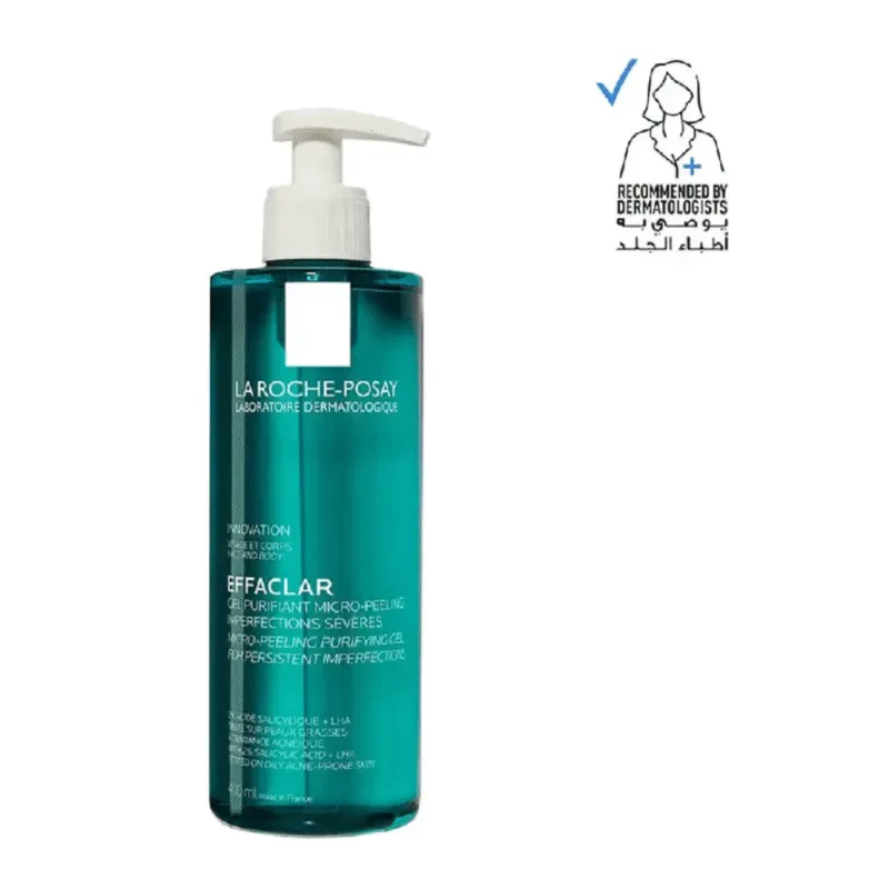 🧴 غسول التقشير الدقيق من لاروش بوزيه – 400 مل  La Roche-Posay Effaclar Micro-Peeling Purifying Gel – 400ml
