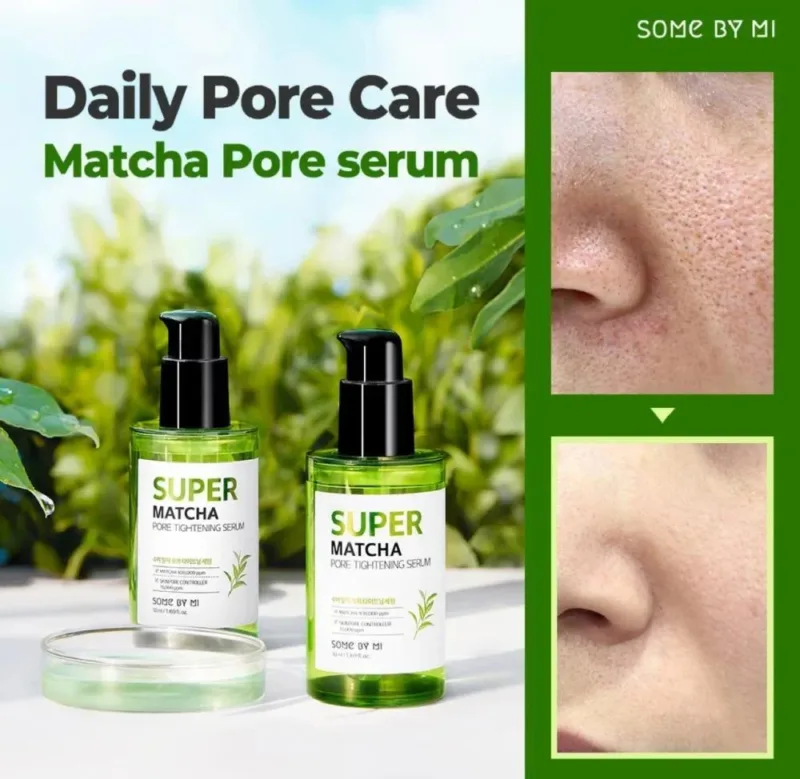 🧴 سيروم سوبر ماتشا لشد المسام وتقليل إفراز الدهون – 30 مل  Some By Mi Super Matcha Pore Tightening Serum – 30ml - Image 3