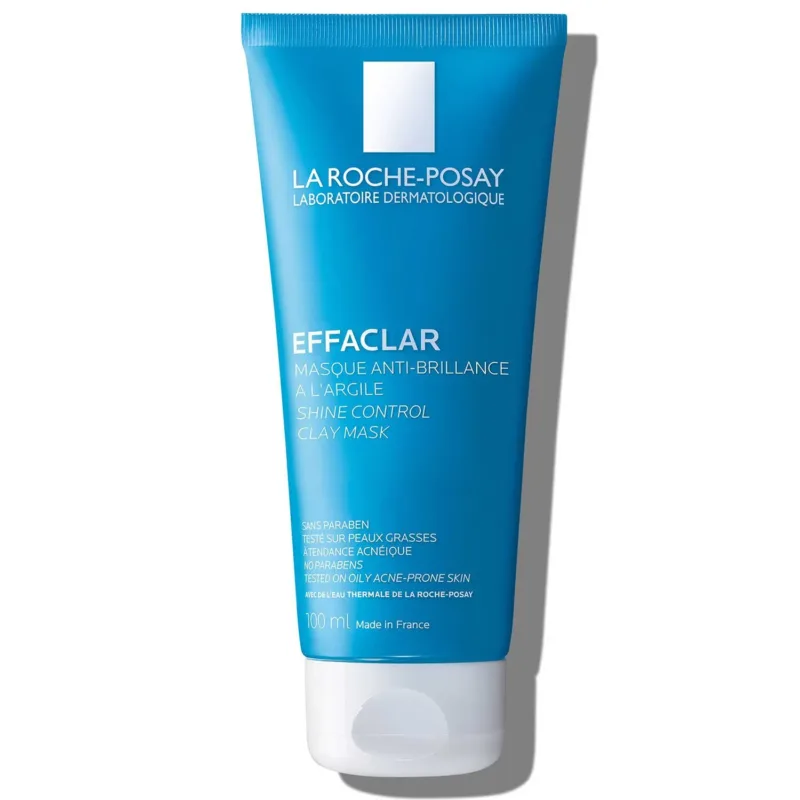 لا روش بوزيه – قناع الطين إيفاكلار للتحكم في اللمعان – 100 مل (3.4 أونصة) La Roche-Posay Effaclar Shine Control Clay Mask – 100ml