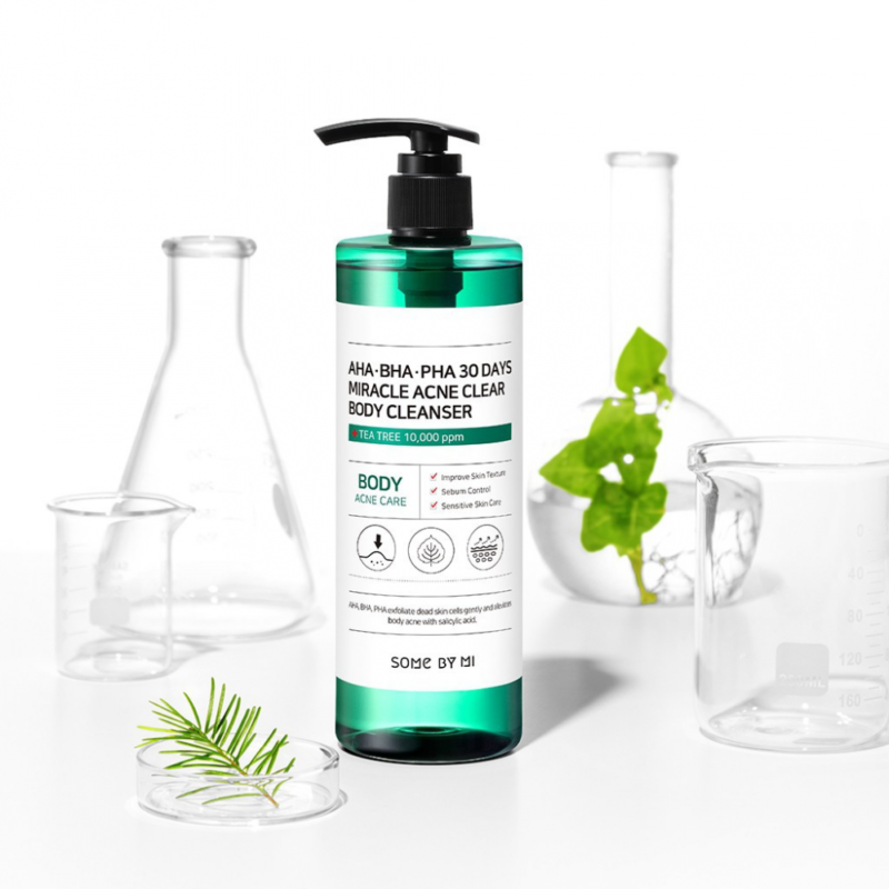 ⁦🧴 غسول الجسم بأحماض التقشير المعجزة لعلاج الحبوب – 400 جم  Some By Mi AHA BHA PHA Miracle Acne Body Cleanser – 400g⁩ - الصورة ⁦2⁩