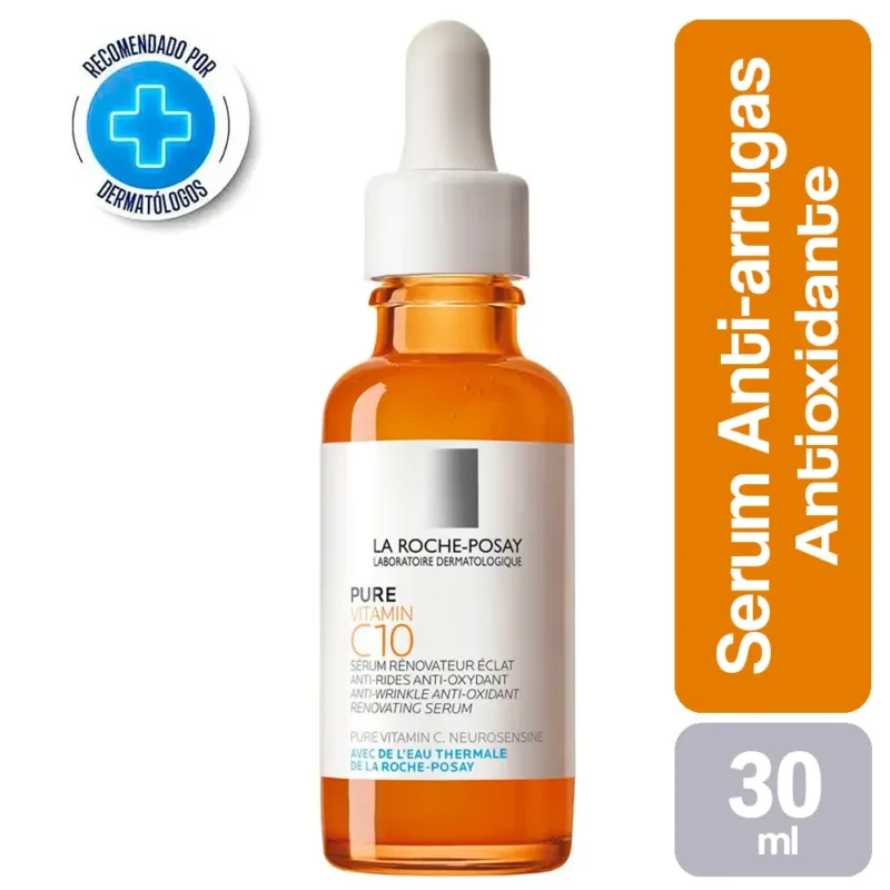 🧴 سيروم فيتامين C10 النقي لتقليل التجاعيد من لاروش بوزيه – 30 مل  La Roche-Posay Pure Vitamin C10 Anti-Wrinkle Serum – 30ml