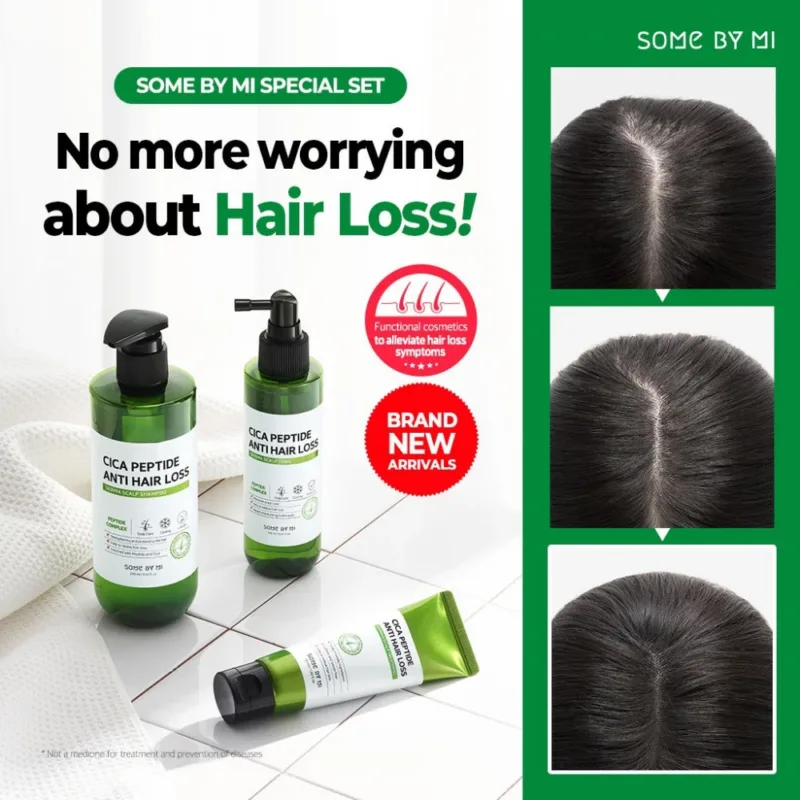 ⁦🧴 شامبو سيكا ببتيد ديرما لفروة الرأس من سوم باي مي – 285 مل  Some By Mi Cica Peptide Anti Hair Loss Derma Scalp Shampoo – 285ml⁩ - الصورة ⁦3⁩