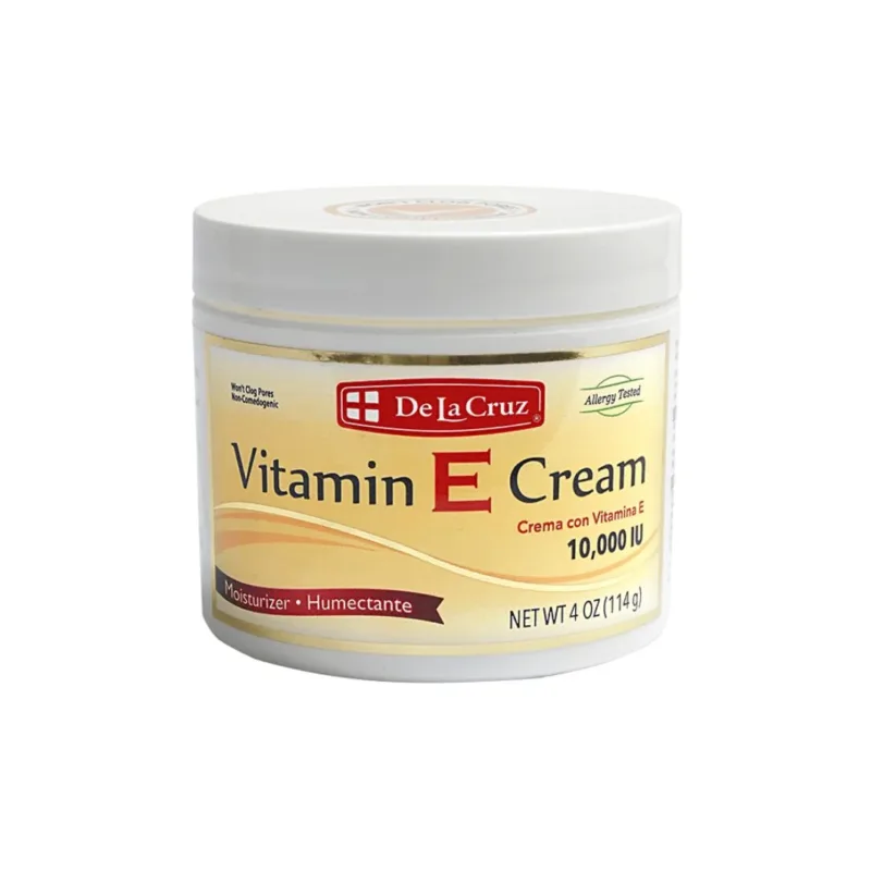 دي لا كروز – كريم فيتامين E لترطيب وتغذية البشرة – 114 جم De La Cruz Vitamin E Cream – 114g