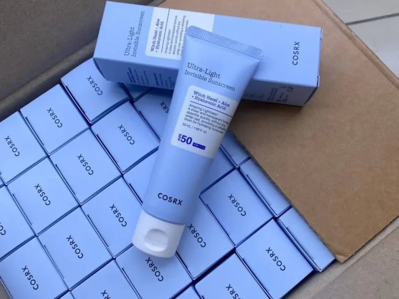 ⁦🧴 واقي الشمس الشفاف +SPF 50 من كوسركس – 50 مل  COSRX Aloe Soothing Sun Cream SPF50 PA+++ – 50ml⁩ - الصورة ⁦2⁩