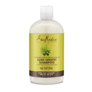 🌿 شامبو لاش بخلاصة زبدة الشيا وزيت بذور القنب وذيل الحصان من Shea Moisture – 384 مل | أصلي 100% من متجر التين