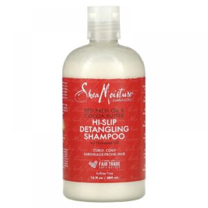 🍃 شامبو فك تشابك الشعر بزيت النخيل الأحمر وزبدة الكاكاو من Shea Moisture – 399 مل | أصلي 100% من متجر التين