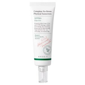 🧴 واقي شمس بعامل حماية +50 من أكسيس واي – 50 مل  Axis-Y Complete No-Stress Physical Sunscreen SPF 50+ PA++++ – 50ml