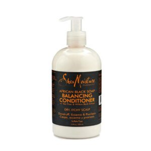 🧴 بلسم التوازن بزبدة الشيا والصابون الأسود الإفريقي من Shea Moisture – 384 مل | أصلي 100% من متجر التين