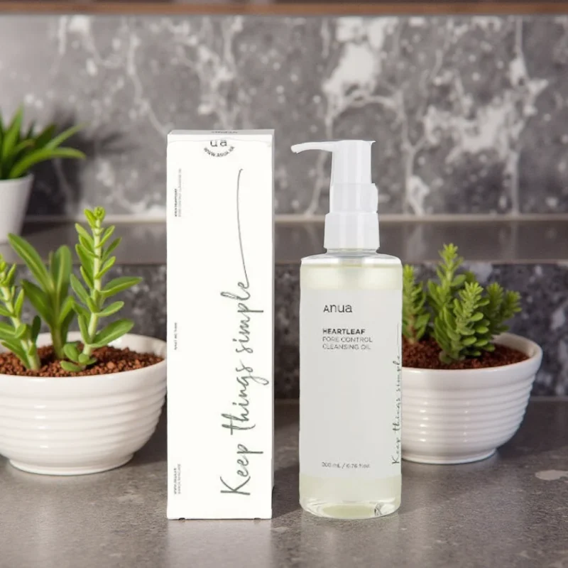⁦🧴 غسول زيتي هارتليف للتحكم في المسام – 200 مل  Anua Heartleaf Pore Control Cleansing Oil – 200ml⁩ - الصورة ⁦4⁩