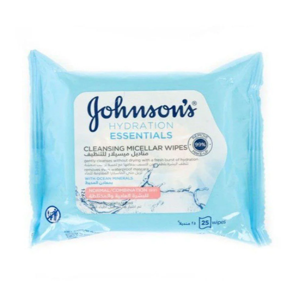 Johnson's Micellar Cleansing Wipes - 25 Wipes