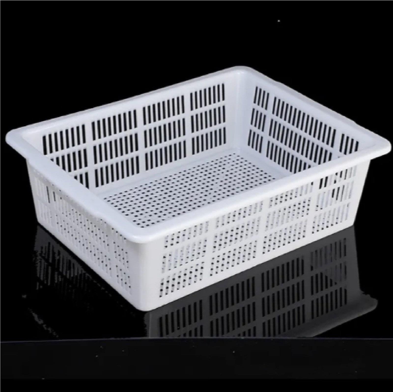 Multi-use plastic refrigerator basket