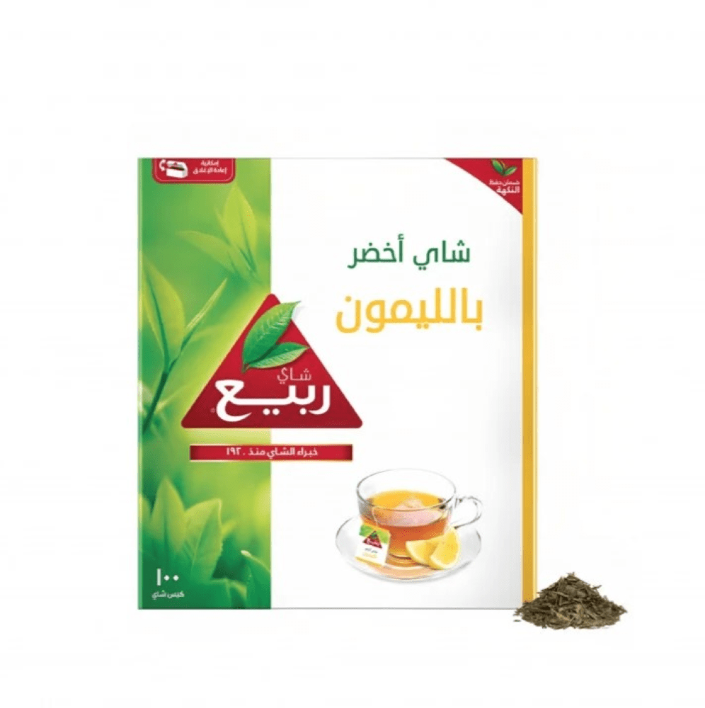 شاي الربيع اخضر بالليمون 100كيس